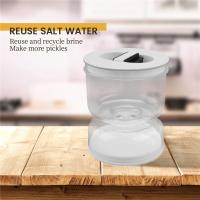 Frasco de Piquantes y Olivas Seco y Húmedo Dispensador para Cocina y Hogar Contenedor de Jarra de Aire Libre Organizador de Plástico con Características Especiales - details 9