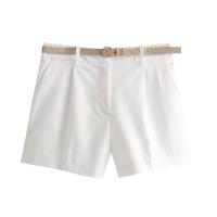 Verano nueva ropa de mujer estilo europeo y americano con cinturón decoración casual moda versátil pantalones cortos 8372 - details 4