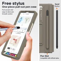 Funda de cuero de lujo para Samsung Galaxy Z Fold 5 Fold4 con Protector de pantalla de vidrio, bolígrafo táctil - details 3