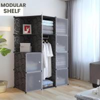 Armario Modular Organizador de Ropa de 12 Módulos para Hogar Estante de Almacenamiento para Dormitorio Negro - details 9
