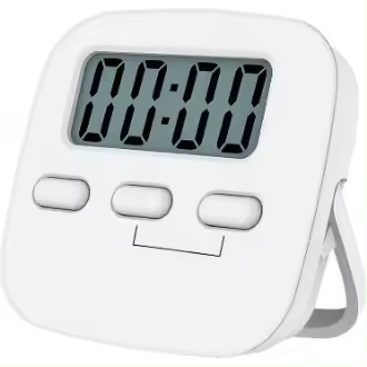 Temporizador magnético de cocina con pantalla grande, temporizador, alarma sonora y cuenta regresiva, color blanco - 1