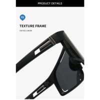 Nuevas gafas de ciclismo a prueba de viento para hombres y mujeres, gafas de sol polarizadas deportivas geniales para exteriores, gafas de sol con montura grande. - details 1