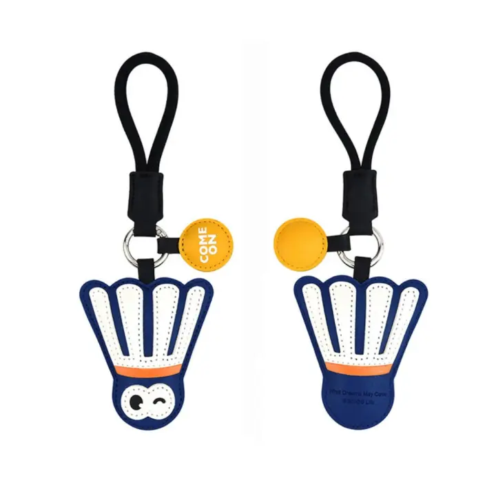 Correa de muñeca para tenis de mesa, colgante de cuero, bolsa cosida a mano, decoración, raqueta de Ping Pong, colgantes, baratija Ins - 1