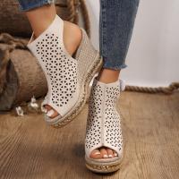 Sandalias de tacón de cuña de verano para mujer - details 2