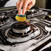 Cepillo dispensador recargable para limpieza de platos, dispositivo portátil para lavar platos, dispensador de jabón líquido - details 0