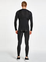 Quick-Drying Compression Sport Pants For Men - Sweat-Wicking And Breathable Leggings For Basketball, Running, And Cycling - details 3