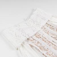 Vestido de encaje clásico versátil de moda para mujer, nuevo y personalizado, con hombros descubiertos - details 9