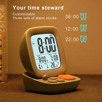 Reloj Digital compacto para niños, pantalla electrónica de temperatura de moda, 500mAh, 3 colores, pantalla grande - details 6