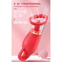 Embalaje privado SEX Vibración potente Lamiendo Lengua Vibrador Succión Pezón Oral Sugador Estimulador de Clítoris Juguetes sexuales Produc para mujeres - details 1