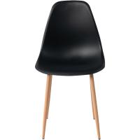 Juego de 4 sillas de comedor con asiento y respaldo suaves, con patas de metal macizo, para sala de estar, dormitorio, cocina o comedor, ante marrón - details 44