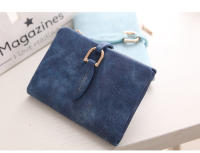 Nueva cartera corta para mujer, ultrafina, moda coreana, versátil, estilo fresco europeo y americano, monedero de cuero suave mate con cremallera - details 10