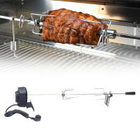 Parrilla BBQ Profesional de Acero Inoxidable Rotisserie Automática con Agujas de Carne 80cm - details 9