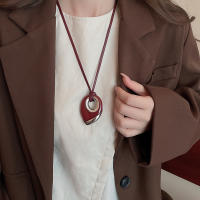 Collar Retro para mujer, nuevo nicho coreano, cadena de suéter, moda, otoño e invierno, versátil, collar de sentido premium - details 38