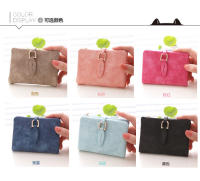 Nueva cartera corta para mujer, ultrafina, moda coreana, versátil, estilo fresco europeo y americano, monedero de cuero suave mate con cremallera - details 3