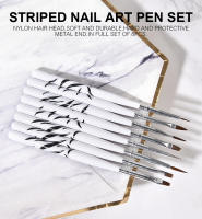 Kit de Brochas para Diseño de Uñas KADS 8Pcs Herramientas de Manicura DIY Para Esmalte de Gel UV y Pincel de Pintura Ideal para Dibujar Rayas y Puntos - details 0