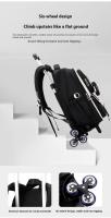Mochila escolar con ruedas desmontables para niña de primaria, mochila con ruedas grande para secundaria, artículos de regreso a la escuela - details 8