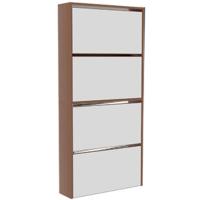 Inicio Descuento Armario Zapatero con 2 cajones para organizar y almacenar Zapatos, de la Marca, Mueble de Madera con cajones, Madera de Nogal - details 14