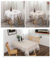 Mantel de Encaje de Algodón Bordado YOMDID Ideal para Decoración de Hogar, Boda, Mesita de Mesa de Navidad - details 6