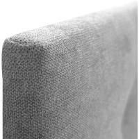 Pro cabeceros Cabezal tapizado Cama Lujo (Tela Gris, 150cm (Camas 150/160)) - details 6