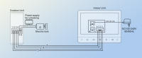 TMEZON Videoportero Timbre Video Sistema Intercomunicador, Monitor 7 zoll y timbre con cable para 1 familia, tecnología de 4 cables,Botón táctil, visión Nocturna, instantánea/grabación - details 4