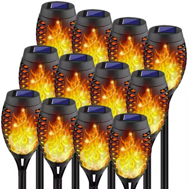 Antorcha Solar RXUNS Luz de Jardín Decorativa Impermeable Luz Solar para Exteriores para Jardín, Porche, Césped, Patio - 1