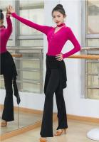 Trajes modernos para mujer, tops de baile social personalizados y cómodos para bajar de peso, trajes de práctica de tango Chacha Samba - details 11