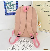 Mochila escolar Harajuku Original para estudiantes, Color contrastante, dulce y versátil de gran capacidad para hombres - details 3