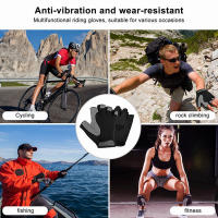 Guantes de ciclismo con almohadilla de Gel, antideslizantes, transpirables, para bicicleta de montaña y de carretera, 1 par - details 15