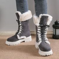 Botas de nieve para mujer, zapatos cálidos informales para exteriores, botas martin - details 3