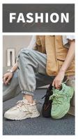 Parte superior informal de cuero de fibra ultrafina para hombre, zapatos deportivos de talla grande para papá, suela de goma PU, impermeable y transpirable para caminar - details 2