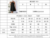 Vestido de tirantes de mujer sin mangas falda suelta y delgada - details 0