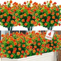 4 Clusteres de Ferntemadera Artificial Resistente a UV Plantas de Hogar Verdes para Jardín y Patio - details 6