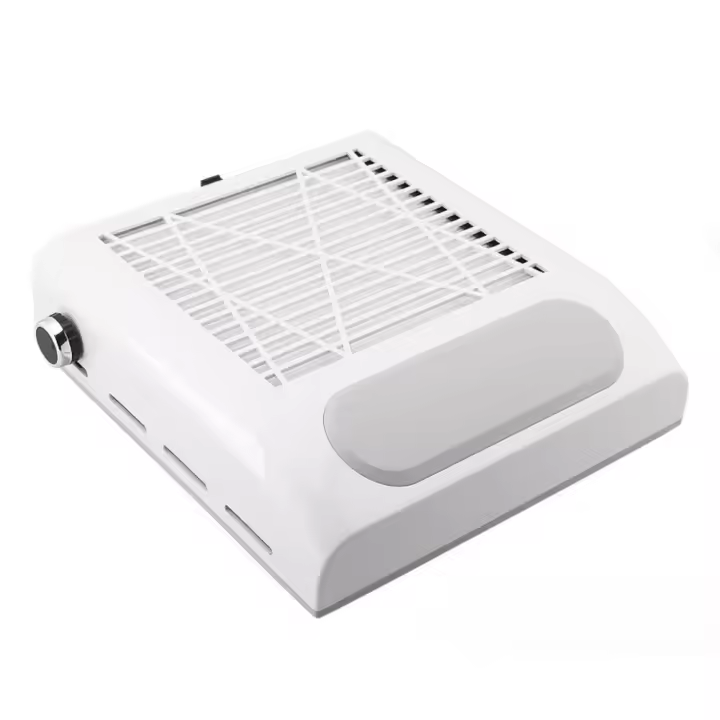 Aspirador de Polvo de Uñas Profesional, 80W, con Filtro Reutilizable, de Velocidad Ajustable - 1