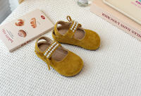 Bolsa de los niños cabeza Boken zapatos 2025 primavera y otoño nueva versión coreana de las niñas perla arco princesa zapatos de suela suave solo zapatos - details 7