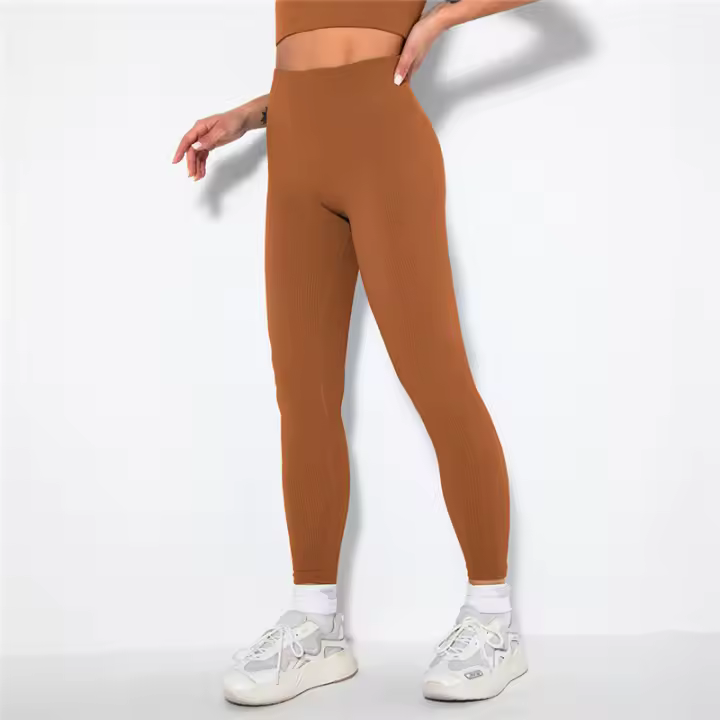 Pantalones de yoga cómodos para mujer, fiess deportivos, malla de entrenamiento para correr sin costuras - 1
