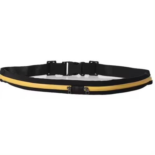Riñonera con dos bolsillos, cinturón impermeable para teléfono, bolso pequeño informal de nailon para viajar, correr, ciclismo, senderismo, deporte, viajar, compras - 1
