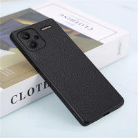Funda de teléfono para Xiaomi Redmi Note 13 Pro + Plus 5G, protector anticaída de cuero Litchi a prueba de golpes - details 5
