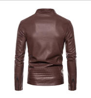 Nueva chaqueta para hombre, moda juvenil delgada para motocicleta, PU, - details 11