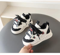 Zapatos de tablero para niñas primavera y otoño nuevos zapatos deportivos de cuero para niñas estudiantes Velcro casual compañeros de clase zapatos de dibujos animados - details 10