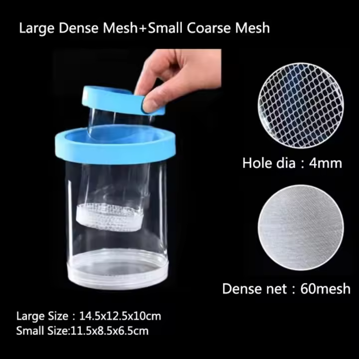 Caja para incubar flotante de plástico, caja de aislamiento para cría de peces desmontable colorida, caja de cría para cachorros, alimentador para cría de acuario - 1
