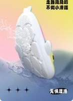 Arcoíris cambio gradual niños tiburón zapatillas geniales lindo de dibujos animados antideslizante sandalias de bebé - details 6