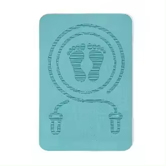 Alfombra de cuerda antideslizante para salto de 40x60cm para absorción de impactos y yoga - 1
