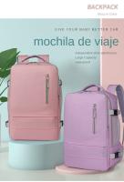 Mochila De Viaje De 16 Pulgadas Para Mujer, Morral Para Ordenador Portátil Con Carga USB Y Bolsa Para Zapatos - details 0