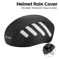 Gorros de bicicleta con cordón, cubierta de lluvia con tira reflectante, a prueba de viento, impermeable, Universal para cascos de ciclismo - details 13