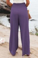 Pantalones de chándal para mujer Otoño Cintura elástica Sólido Clásico 90s Pantalones de pierna ancha - details 19