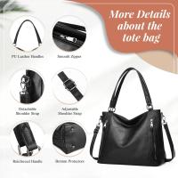 Bolso de Hombro para Mujer, Bandolera de Cuero PU, informal, Gran Capacidad - details 3