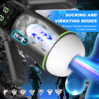 Copa Vibradora Automática para Hombres 7 Telescópica, Succión Oral, Juguete Sexual Adulto - details 0