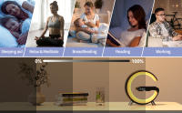 Reloj despertador inteligente con luz LED, cargador inalámbrico multifuncional, Altavoz Bluetooth, Control por aplicación - details 7