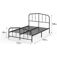 Heidi Cama 135x190 cm Altura 31cm con almacenamiento debajo de la cama - details 1