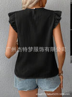 Blusa de manga corta de ganchillo para mujer 2025 Ence Bohemia Transparente Moda Primavera-Verano - details 36